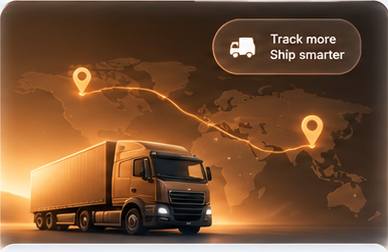 Freight Desk — a truck on a tracked route